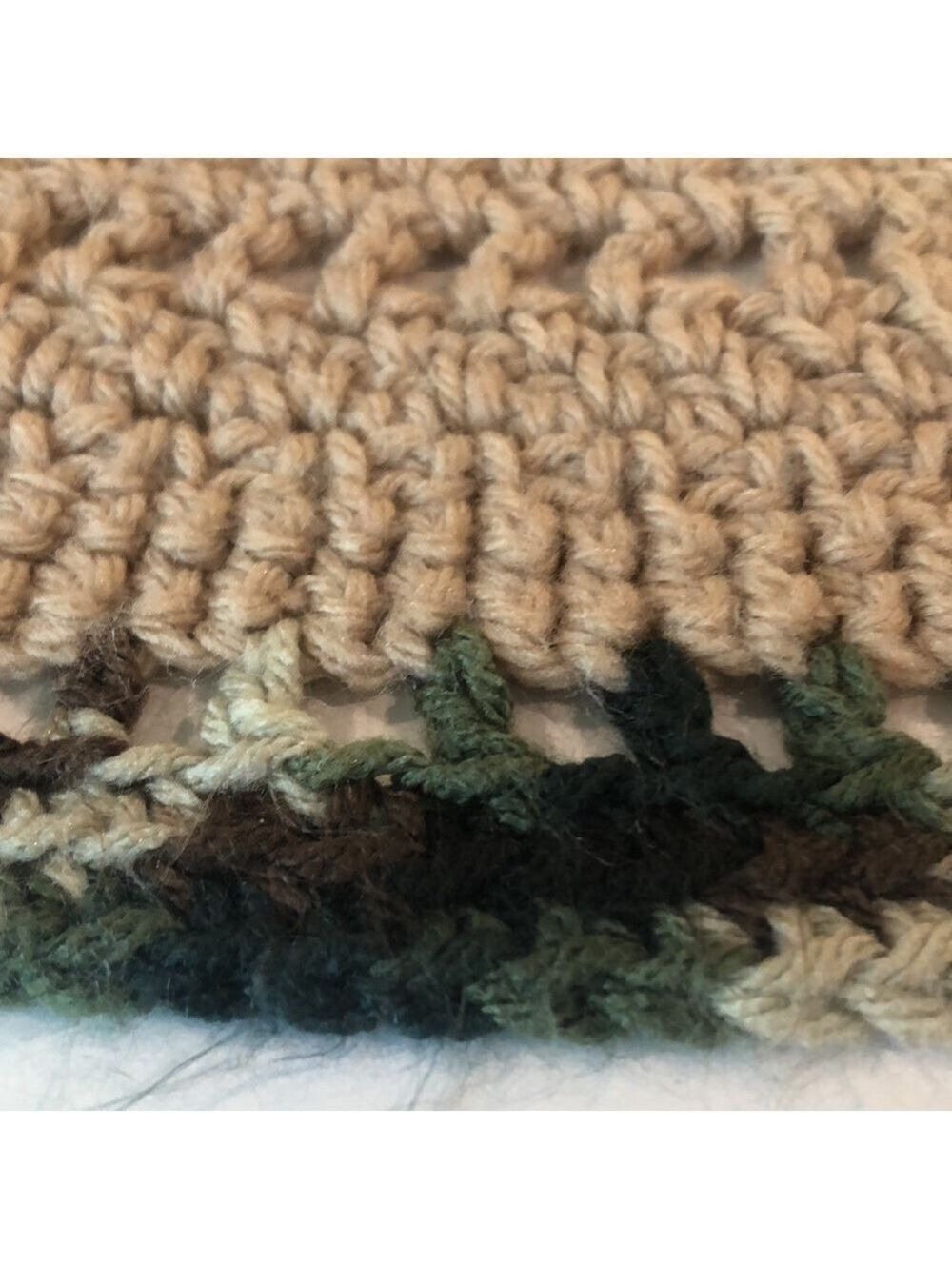 Handmade crocheted lap throw/shawl cottagecore grandmacore cozy lightweight - Picture 5 of 5